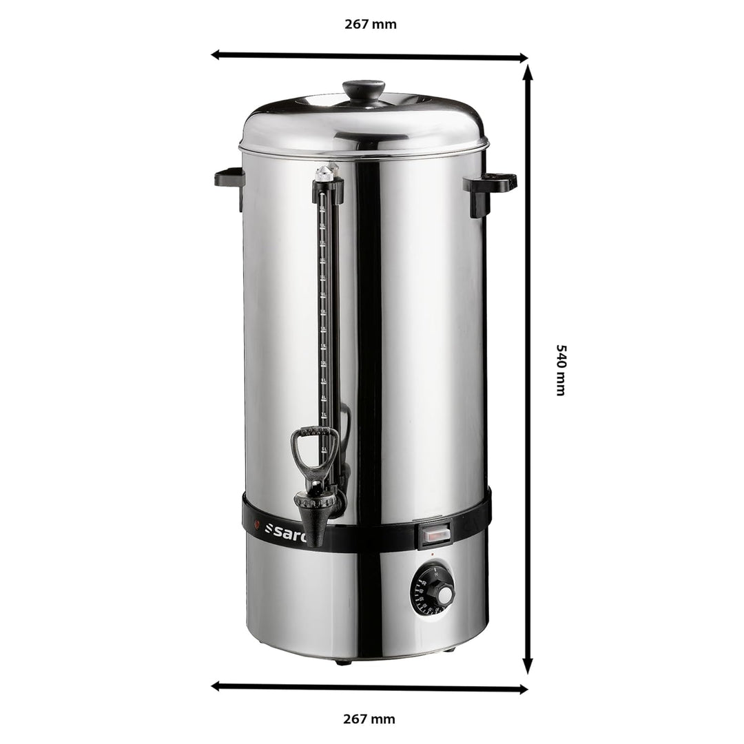Saro 317-2000 Glühwein- und Heisswasserkessel Modell Hot Drink für Erhitzen und Warmhalten von Glühw