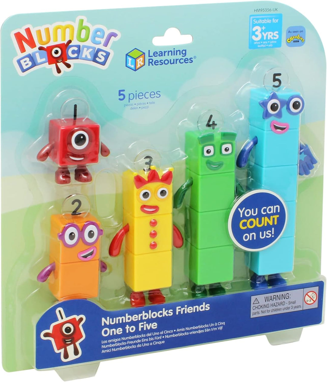 Learning Resources Numberblocks-Freunde Eins bis Fünf, Offizielles Sammelspielzeug, enthält die Numb