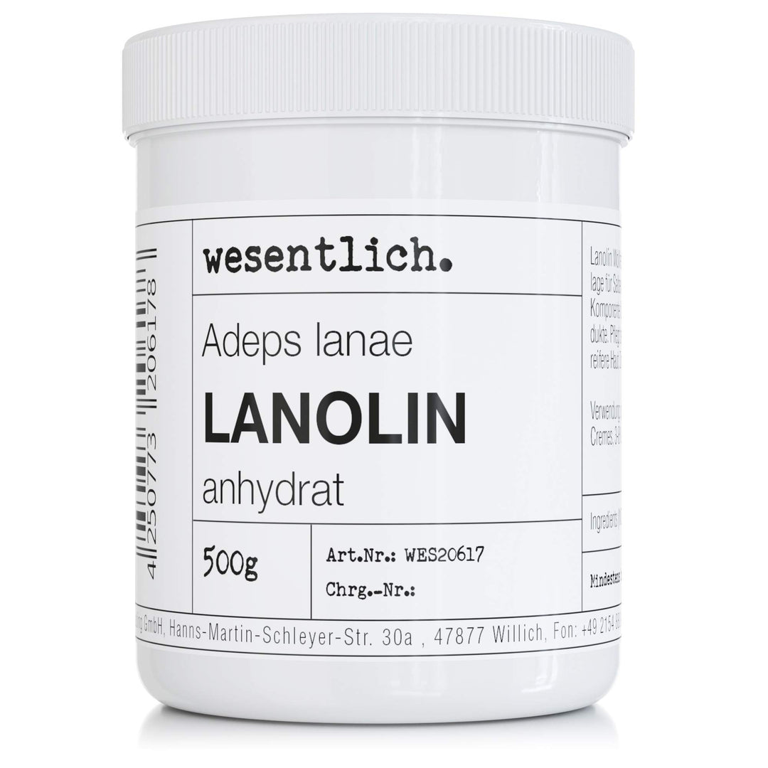 Lanolin Wollfett anhydrat 500g - wasserfrei und kaum Geruch - Wollwachs von wesentlich. frisch 500 g