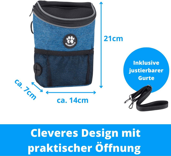 Premium Leckerlibeutel für Hunde - Perfekt für die Welpenerziehung & das Training - Funktional, prak