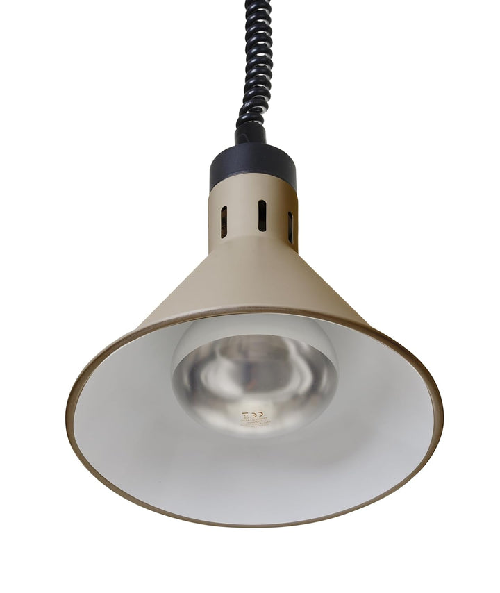 HENDI Wärmelampe, Konisch, Inkl. Bruchsicher Infrarotlampe, Höhenverstellbar, zum Warmhalten von Spe
