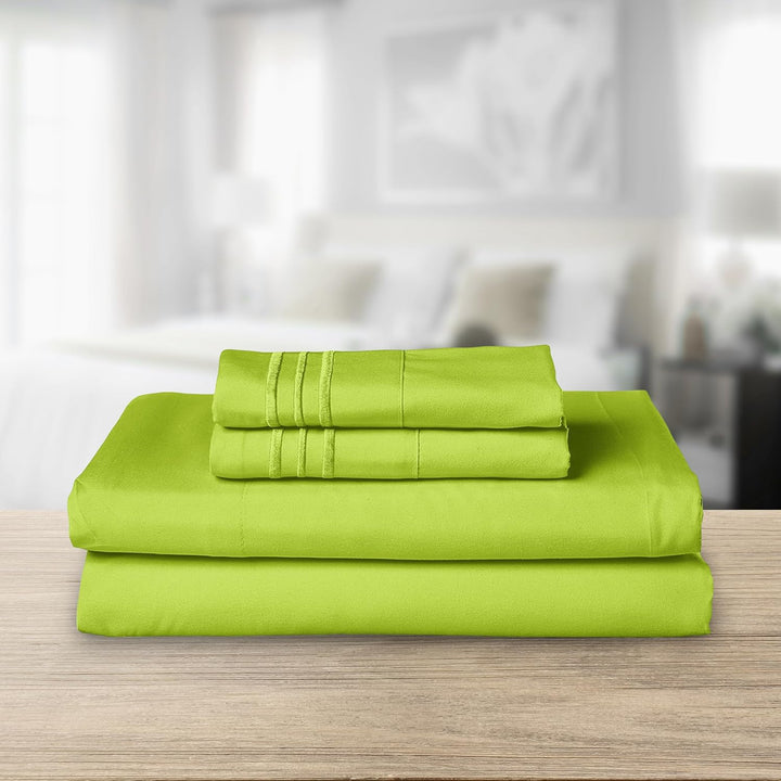 Elegant Comfort Luxuriöses Bettwäsche-Set, Fadenzahl 1500, ägyptische Qualität, dreireihig, Bestickt