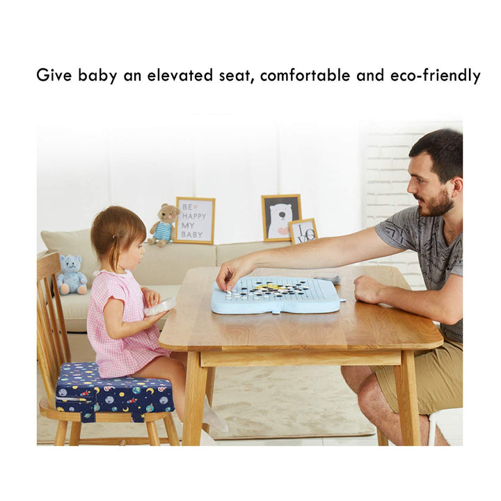 Zicac Sitzerhöhung Baby Tragbar Sitzkissen Design für Kinder (Sternenblau), Sternenblau