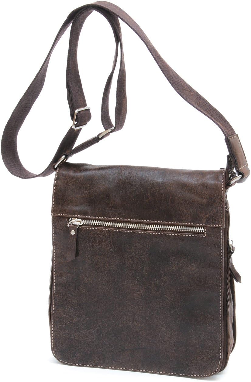 Gérard Henon , Herren Schultertasche Braun, Braun