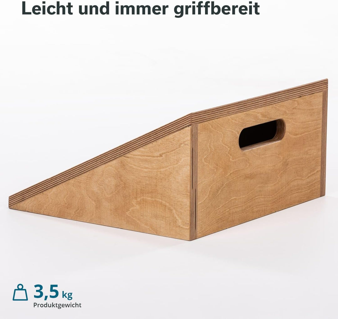 Skandika Wadendehner Vira | Wadentrainer aus Holz, Made in Germany, verstellbar mit 3 Stufen, belast