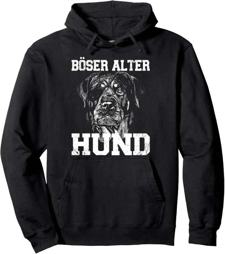 Böser alter Hund Pullover Hoodie