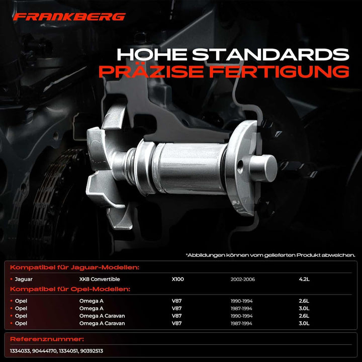 Frankberg Wasserpumpe Kompatibel mit XK8 Convertible X100 4.2L 2002-2006 Omega A 16 17 19 2.6L 3.0L