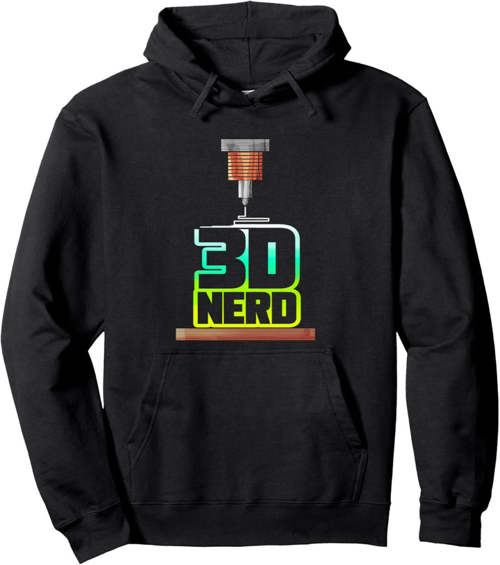 3D Nerd 3D Printer Technik Drucker Geschenk Pullover Hoodie