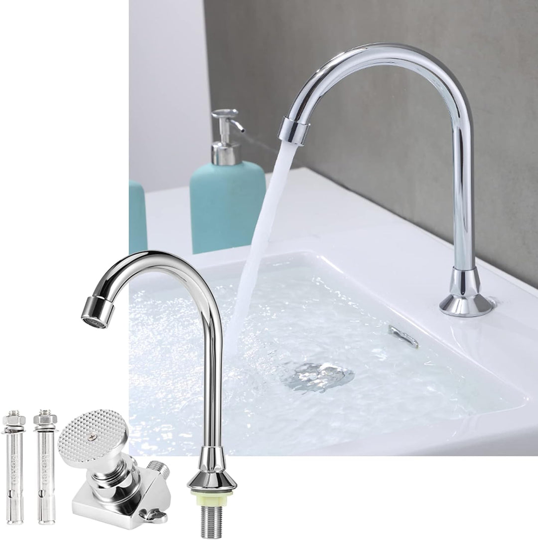 Bar Waschbecken Wasserhahn, Kupfer Boden montiert Fusspedal Becken Wasserhahn Waschbecken Wasserhahn