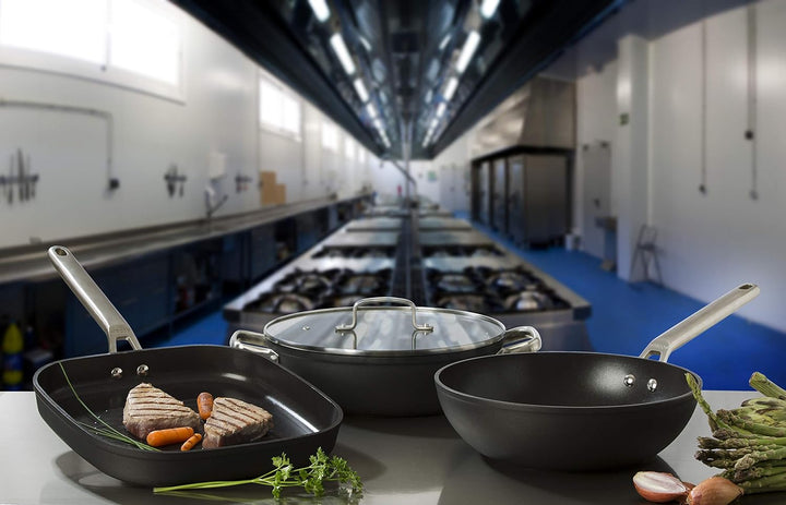 Arcos Serie Samoa | Antihaft-Grillpfanne 28x28 cm | Geschmiedetes Aluminium | Geeignet für jede Küch