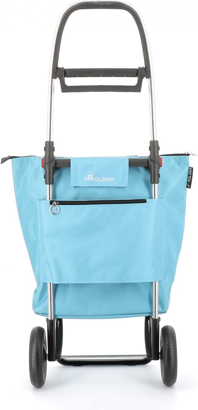 Klappbarer Einkaufstrolley Rolser Mini Bag Plus MF 2 Räder - Celeste, Celeste