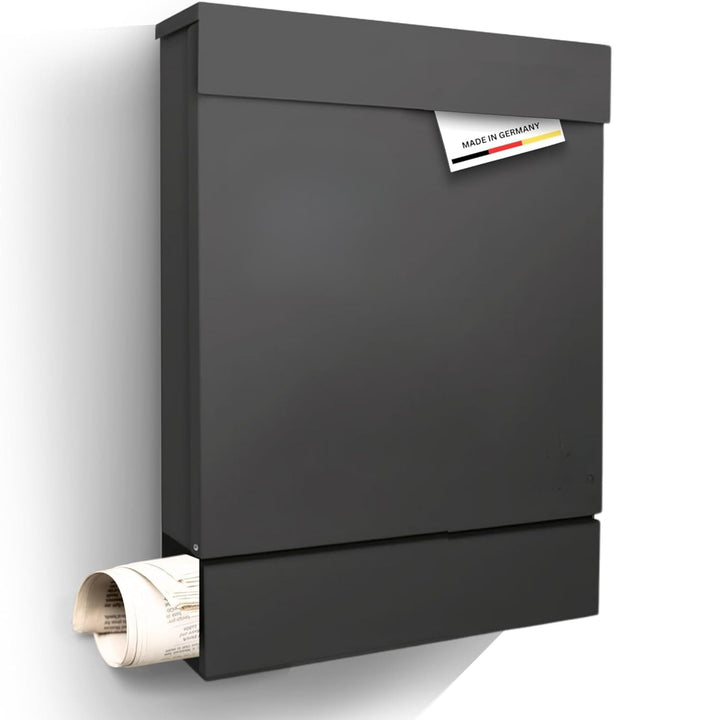 Radius Designer Briefkasten - personalisiert mit Lasergravur - 10 Jahre Funktions- und Korrosionsgar