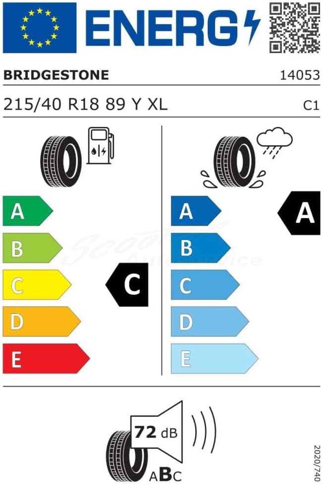 215/40Yr18 Bridgestone Tl T005 Xl (Eu) 89Y TURANZA T005 215/40YR18 89Y XL, TURANZA T005 215/40YR18 8