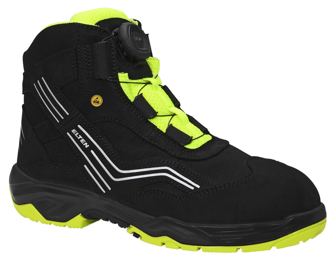 Elten Sicherheitsschnürstiefel "Ambition Boa Mid" ESD S2, Grösse 42, 76752-42 42 EU, 42 EU