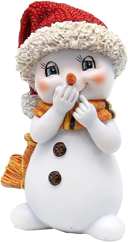 Schneekinder - Nichts hören, sehen, Sagen - mit Mütze und Schal in orange, grün und rot, als 3er Set