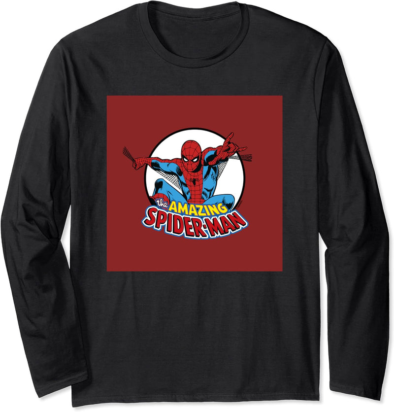 Marvel Amazing Spider-Man Retro Vintage Langarmshirt
