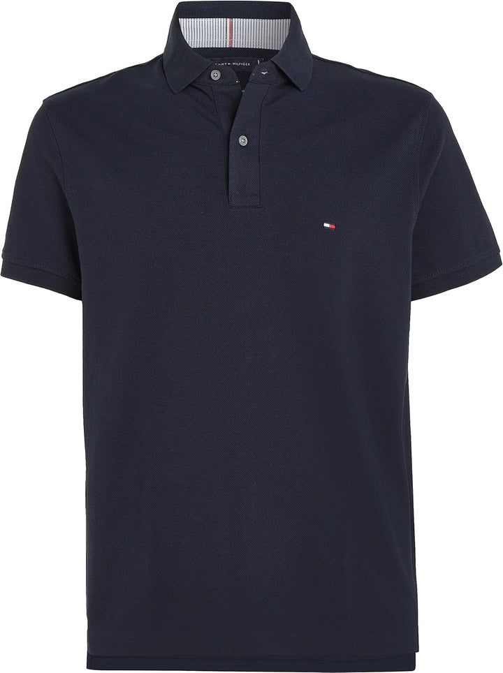 Tommy Hilfiger Herren Poloshirt Kurzarm 1985 Regular Fit XS Blau (Desert Sky), XS Blau (Desert Sky)