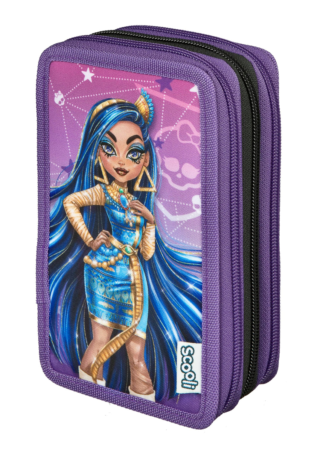 Scooli - Tripledecker Monster High - Gefülltes Schüleretui mit hochwertigen Stiften & Zubehör - Idea