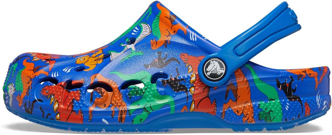 Crocs Unisex Kinder Baya Graphic Clog K Holzschuh 34/35 EU Printed Bright Cobalt, 34/35 EU Printed B