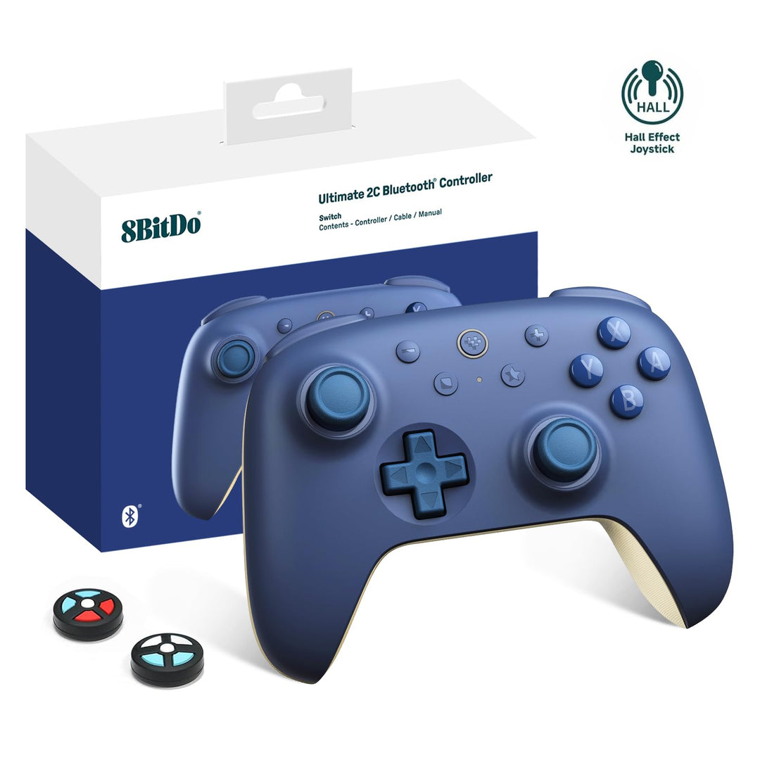 8Bitdo Ultimate 2C Bluetooth Controller Für Switch 2, Switch/OLED/Lite, Hall Effekt Joystick, Nichtl
