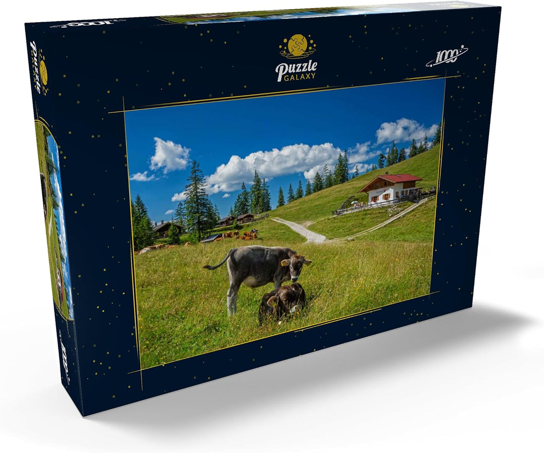 Fischbachalm (1402m), Krün, Oberbayern - Premium 1000 Teile Puzzle - MyPuzzle Sonderkollektion von P