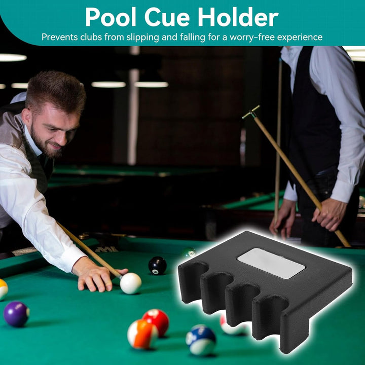 Tragbarer Pool Stick Halter, 4 Queue Ständer Tisch Billard Queue Halter Gummi Mini Stick Halter Für