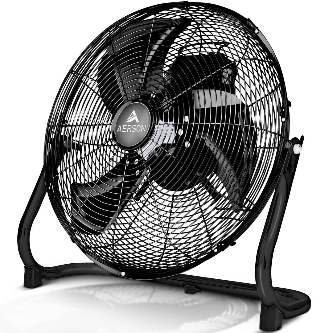 TRESKO AERSON Bodenventilator 30cm | Windmaschine mit 3-Leistungsstufen 55W | Standventilator Ventil