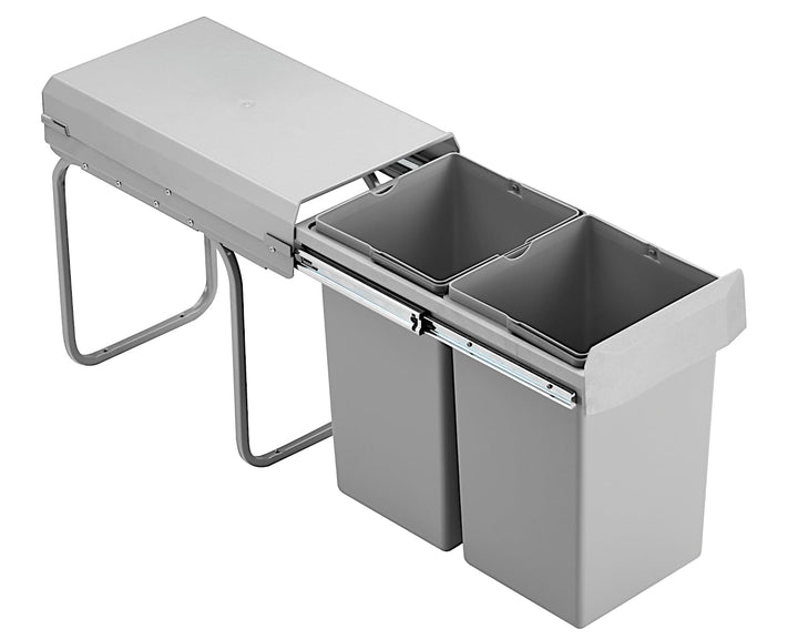 Wesco Double Boy Deluxe Mülleimer, Edelstahl,