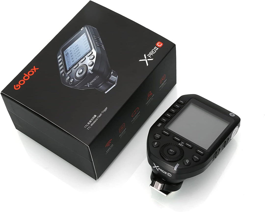 Godox XProII-C TTL Wireless Flash Trigger HSS 1/8000s 2.4G Bluetooth-Steuerung, Scan Funktion, gross