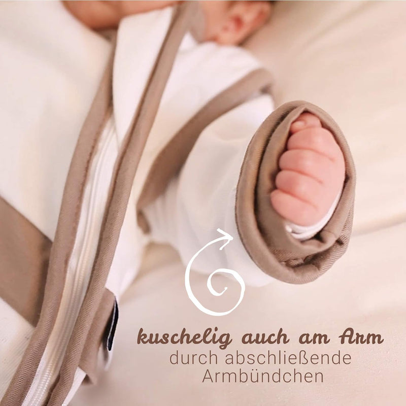 Gesslein 771195 Bubou Babyschlafsack mit abnehmbaren Ärmeln: Temperaturregulierender Ganzjahreschlaf