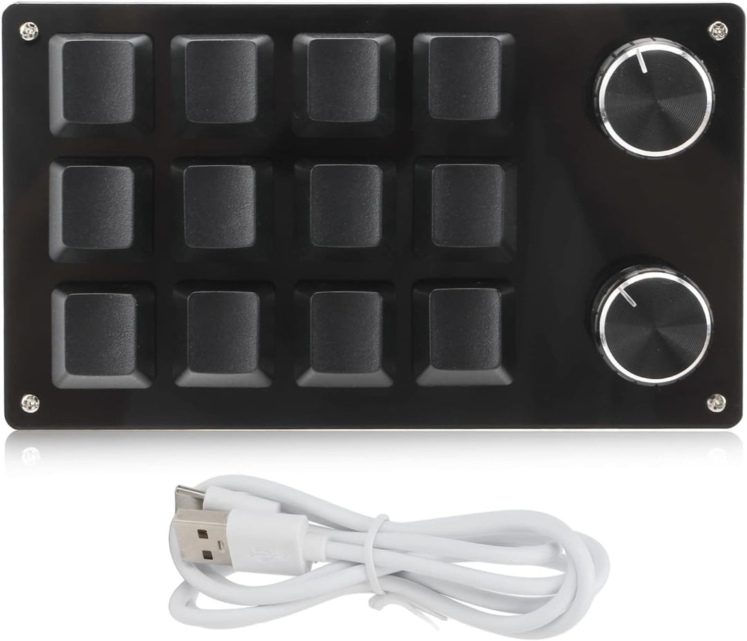 Ejoyous Tastatur Programmierbare Tasten, USB Einhand Mechanisch Tastatur mit 12 Mehrere Programmierb