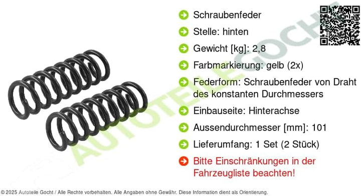 Suplex Schraubenfeder 19175 (einzeln)