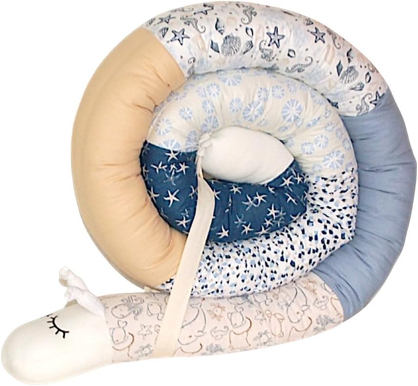 Bettschnecke/Bettschlange XXL (Motiv Regenbogen (1)) Länge 250cm **personalisierbar** Seitenschläfer