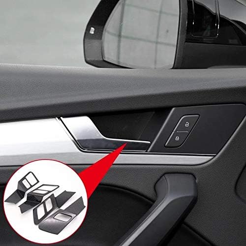 FFZ Parts Türgriff Schalen Lautsprecher Blende Abdeckung Rahmen Carbon Optik Passend Für Q5 SQ5 FY A