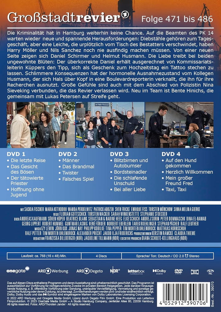 Grossstadtrevier 31 - Folge 471 - 486 (Staffel 35) [4 DVDs], DVD