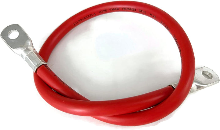 eXODA Batteriekabel 35 mm² 50cm mit Kabelschuhen M8 Rot für Auto Boot Motorrad hohe Materialqualität