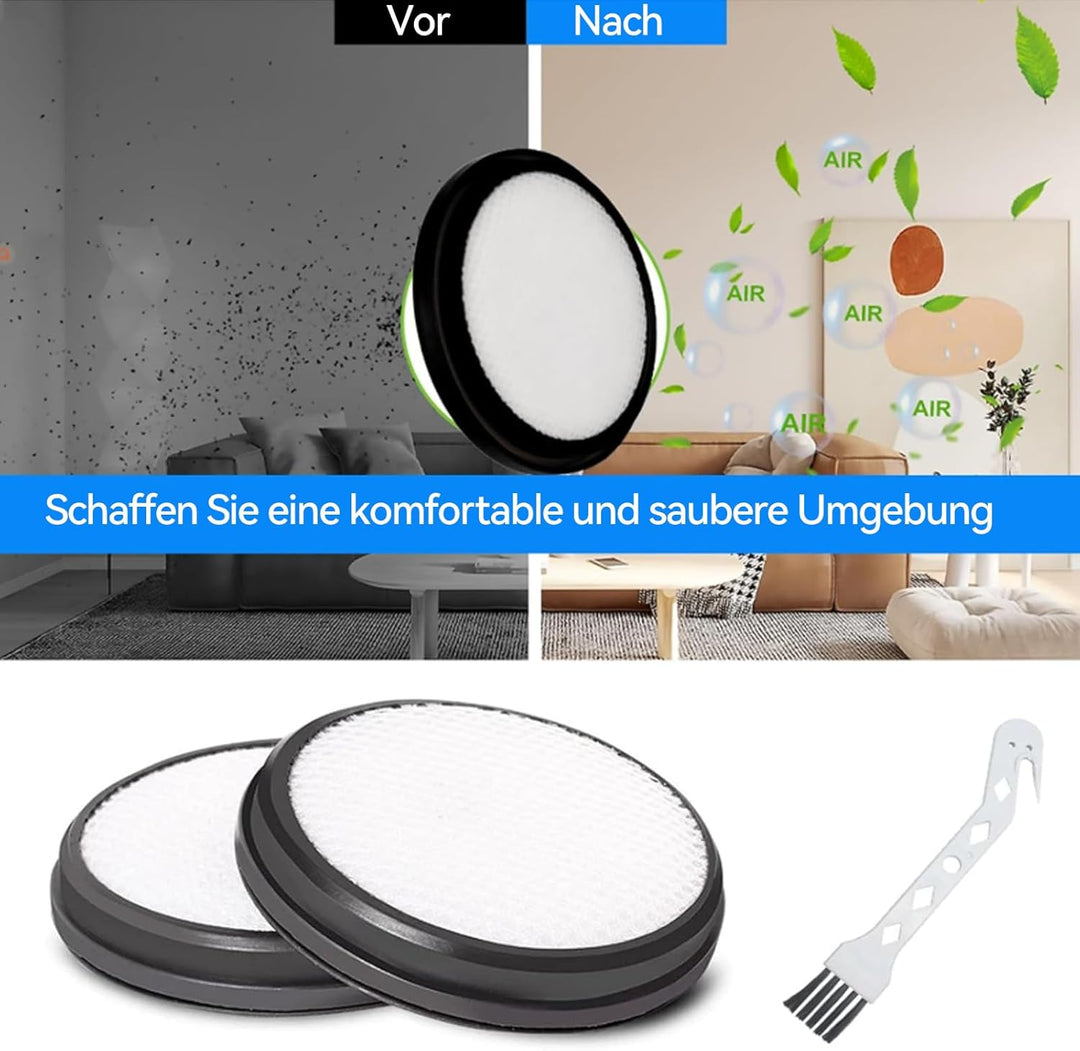 HEPA-Filter für Jimmy B505 B506 BX5 BX6 6 Pro BX7 Pro WB55 WB73 Milbensauger,4 Stücke und Bürsten