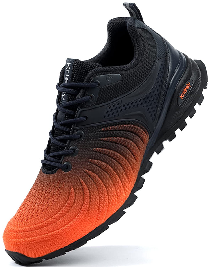 Kricely Traillaufschuhe Herren Laufschuhe Strassenlaufschuhe Sneaker Leicht Wanderschuhe Fitnessschu