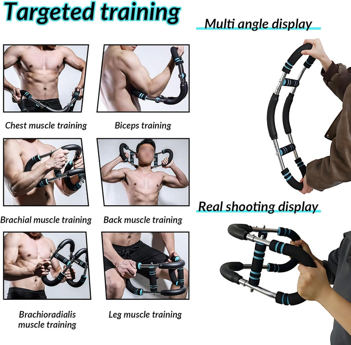 Ultimativer Twister-Armtrainer, verstellbares, tragbares Brust- und Armtrainingsgerät mit Federwider