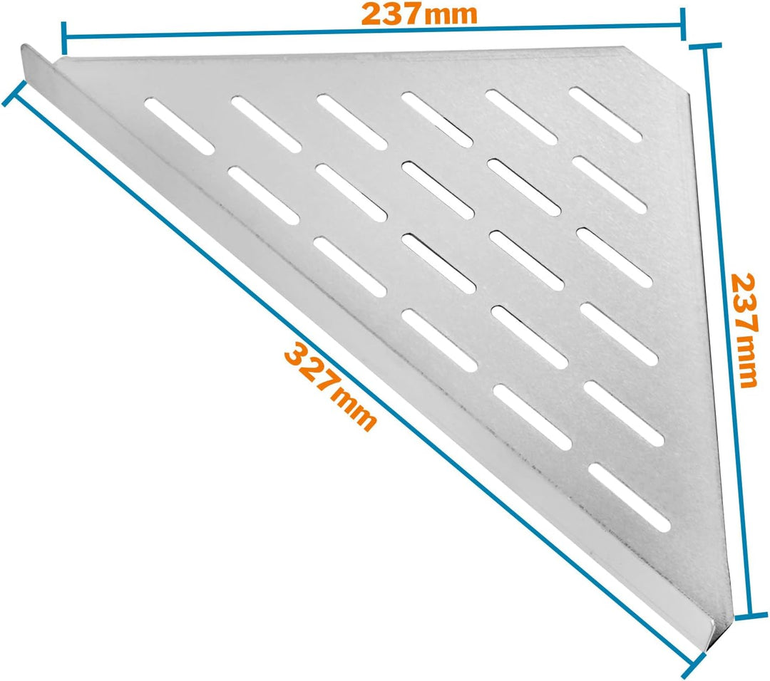 Duschablage Eckablage 304 Edelstahl ohne Bohren Duschkorb Shampoo Halter Wandmontage für Badezimmer