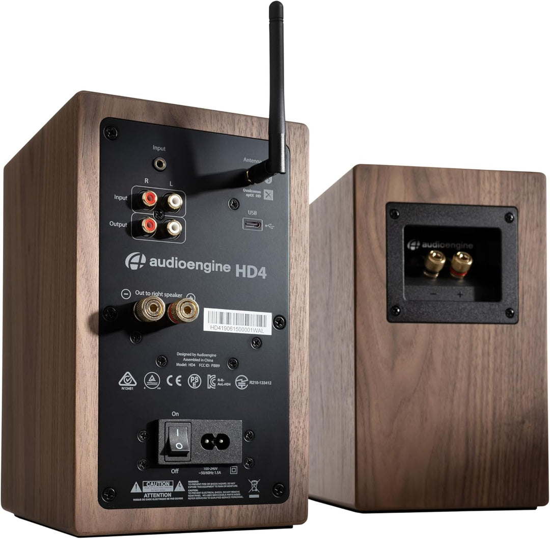 Audioengine HD4 Wireless Bluetooth Speakers - Computer Monitor Speakers and Home Music System with a
