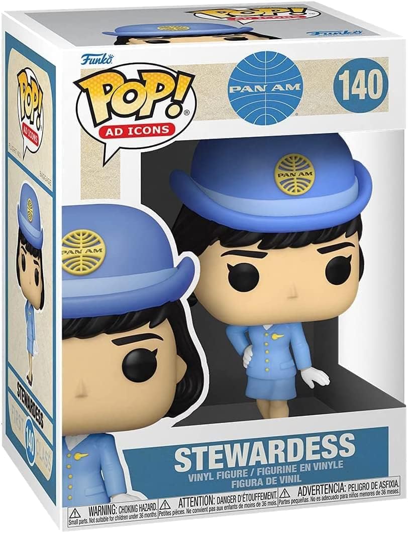 Funko Pop! Ad Icons: Pan Am Stewardess Am - Stewardess Without Bag - Pan-Am - Vinyl-Sammelfigur - Ge