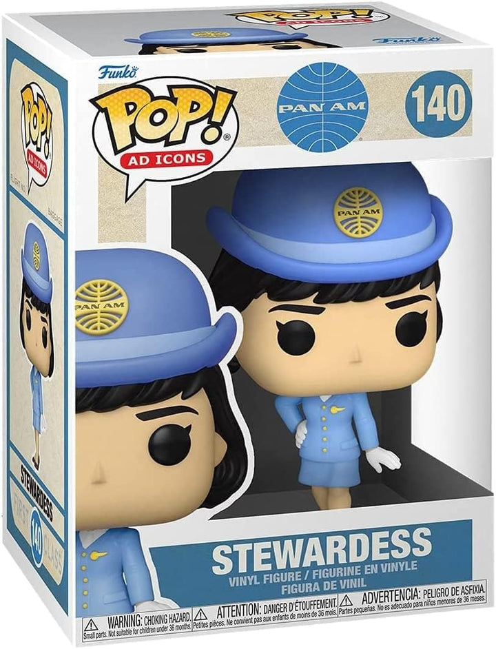 Funko Pop! Ad Icons: Pan Am Stewardess Am - Stewardess Without Bag - Pan-Am - Vinyl-Sammelfigur - Ge
