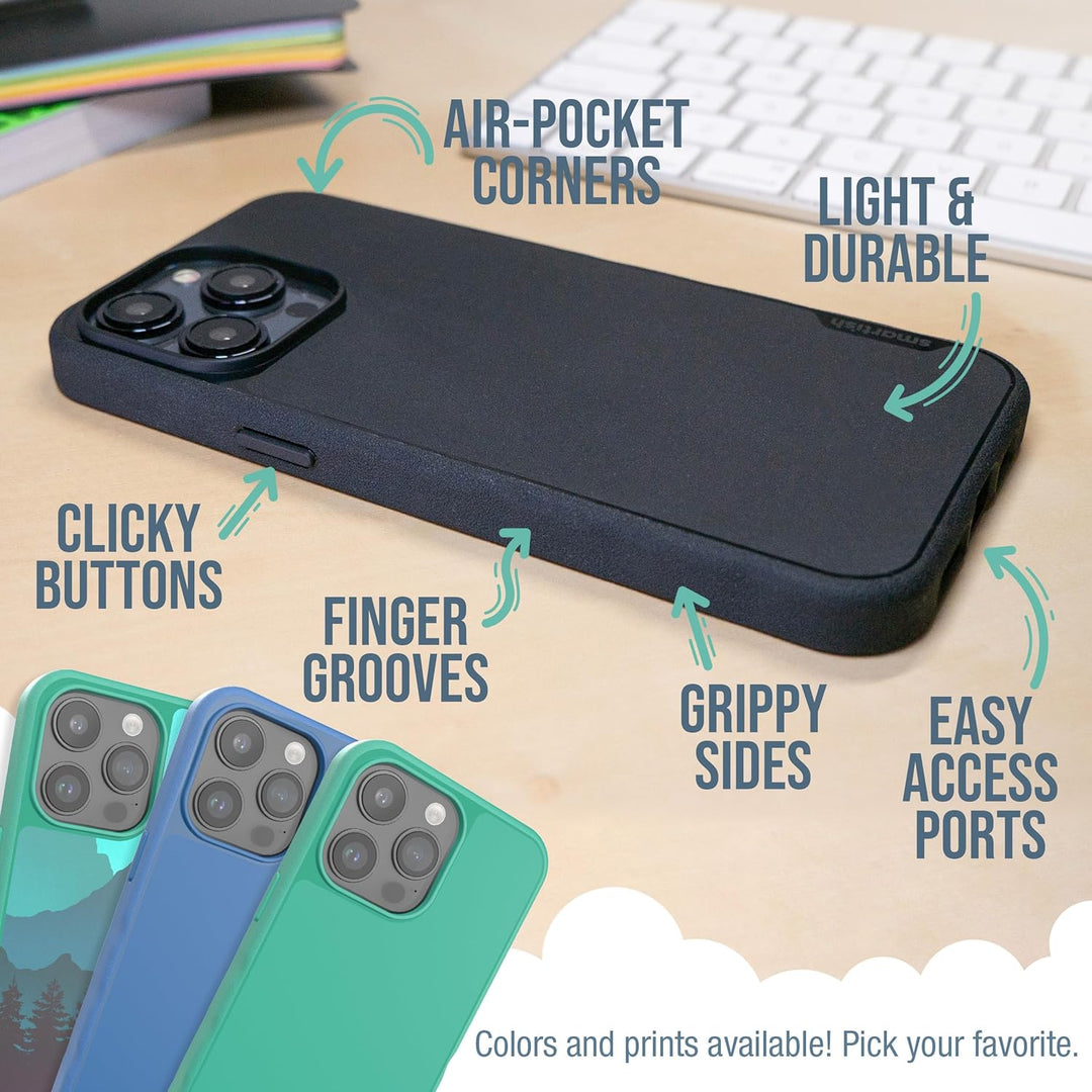 smartish iPhone 15 Pro Max Slim Case – Gripmunk – [leicht + schützend] dünne Griff-Hülle mit Fallsch