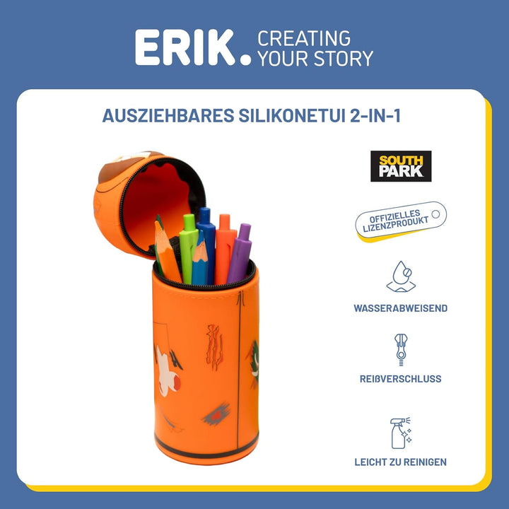 Grupo Erik Mäppchen South Park Kenny 1 Fach - Stift Etui Schule - Federmäppchen Mädchen Schlampermäp