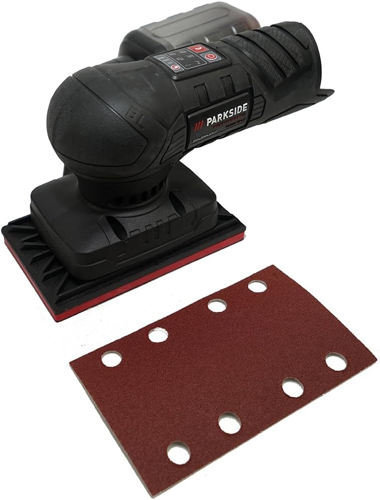 HEADNMORE® Bundle - PARKSIDE PERFORMANCE® 12V Akku Schwingschleifer PASSP 12 + HEADNMORE® Schlüssela