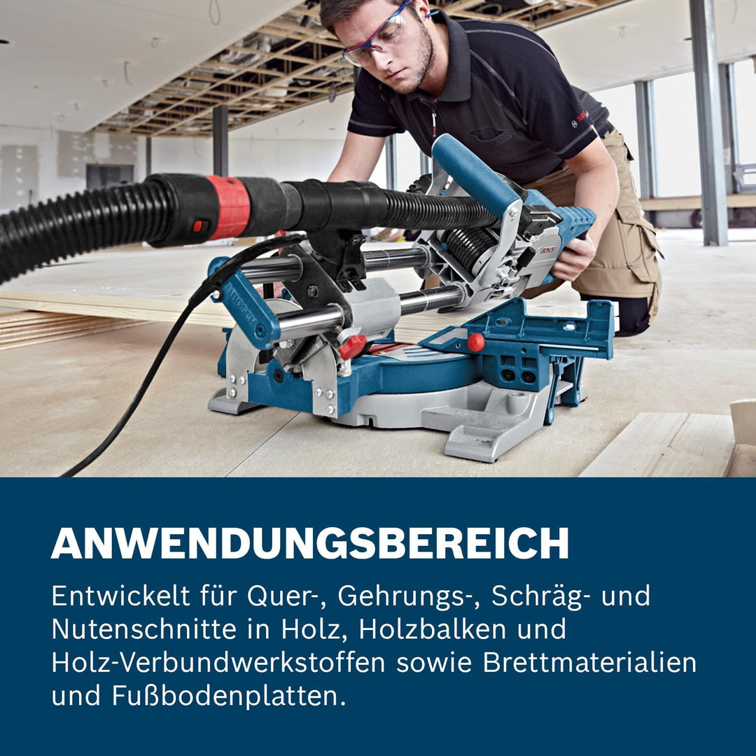 Bosch Professional Kappsäge GCM 8 SJL (1600 Watt, Sägeblatt-Ø: 216 mm, im Karton) +Sägeblatt Holz GC