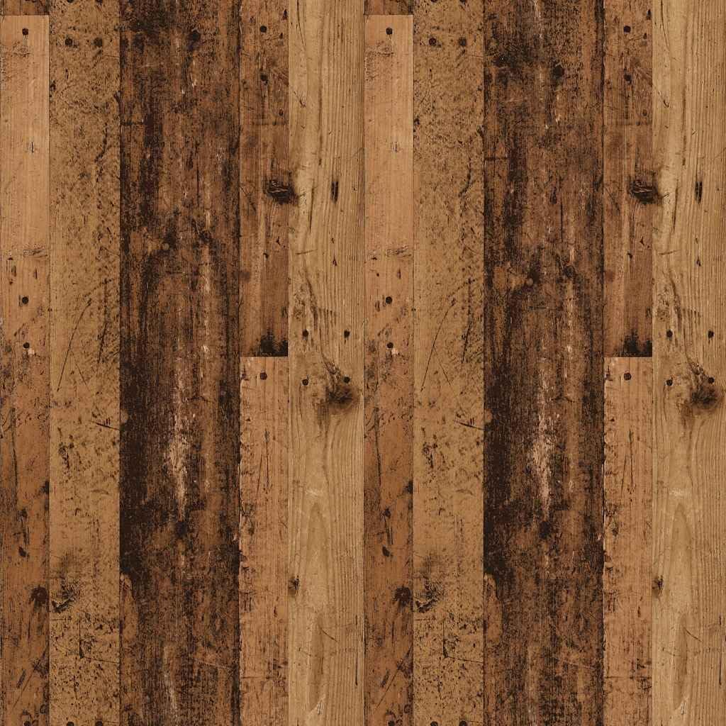 vidaXL CD-Wandregal Altholz-Optik 100x18x18 cm Holzwerkstoff, Altholz