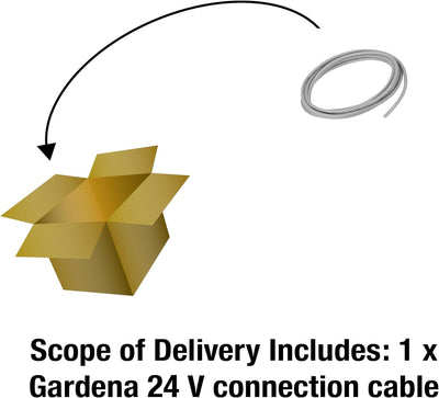 GARDENA Verbindungskabel 24 V, 15 m: Anschlusskabel zum Anschluss von bis zu 6 GARDENA Bewässerungsv