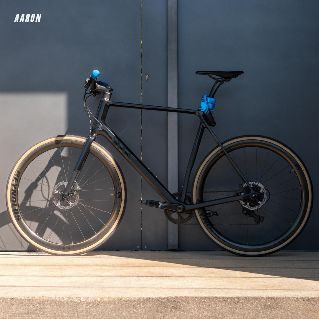 AARON Fit Fahrradgriffe mit dämpfender Auflagefläche - ergonomische Lenkergriffe aus rutschfestem Gu